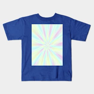 Tie dye yellow pink blue Kids T-Shirt